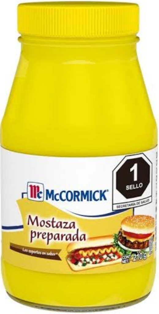 MCCORMICK MOSTAZA PREPARADA 210 G
