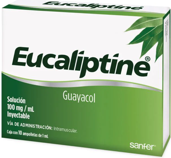 EUCALIPTINE GUAYACOL SOLUCION INYECTABLE 100 MG/ML (INDIVIDUAL)
