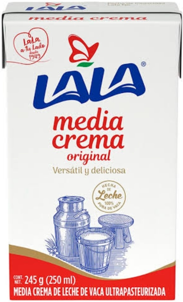 LALA MEDIA CREMA 250 ML
