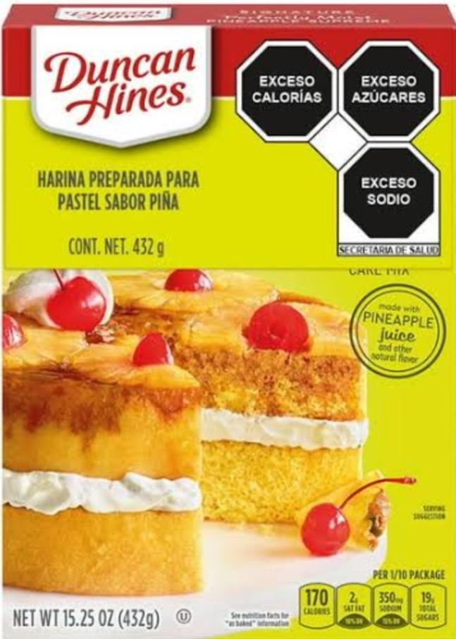 DUNCAN HINES SABOR PIÑA 432 G