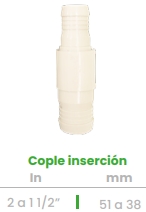 (CONEKTA) COPLE INSERCION 2" X 1-1/2"