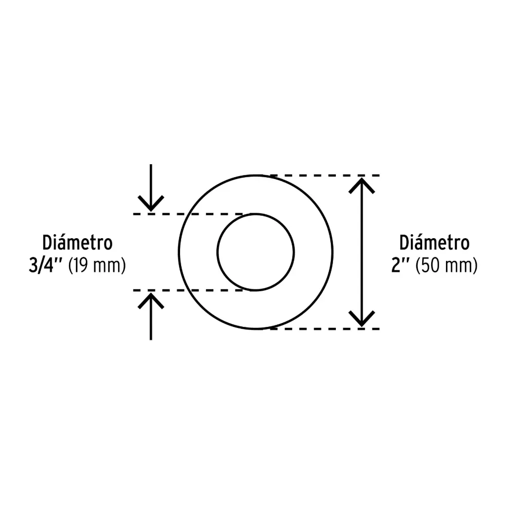 GUASA/ARANDELA PLANA 3/4" (GU2)