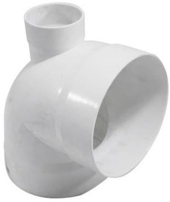 PVC CODO 4"-90 SALIDA TRASERA 2"
