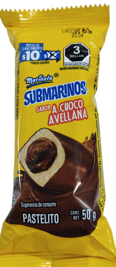 SUBMARINOS CHOCO AVELLANA 50 G