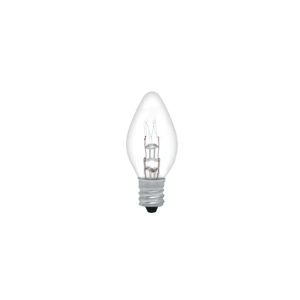 CAJA CON 50 FOCOS INCANDESCENTES TRANSPARENTES BASE E12 7.5 W VOLTECK (46823) (INDIVIDUAL)