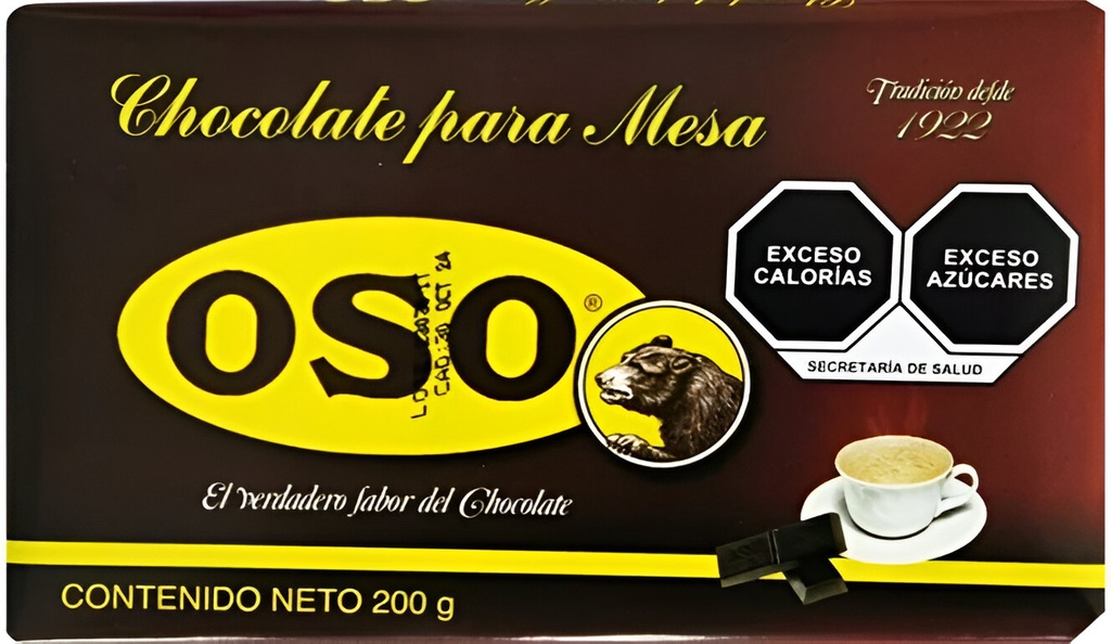 CHOCOLATE DEL OSO 200 G