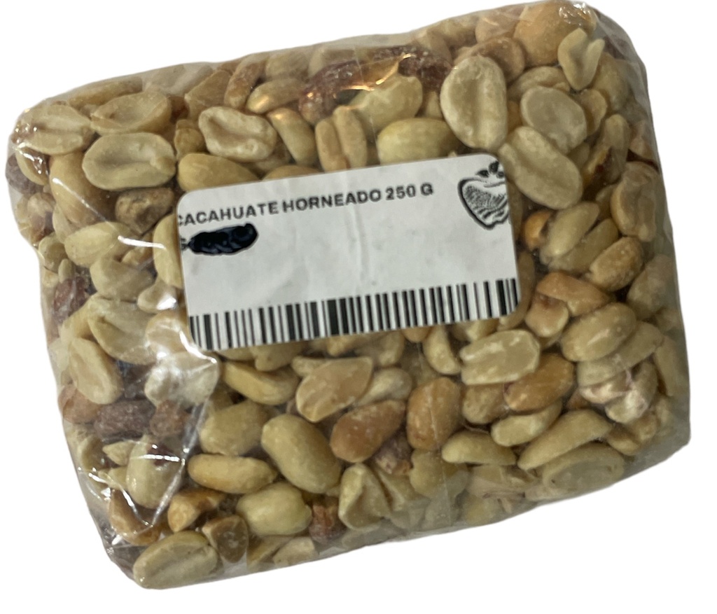 CACAHUATE HORNEADO SIN CASCARA 250 G