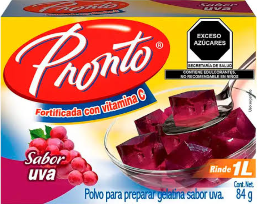 PRONTO GELATINA SABOR UVA 84 G