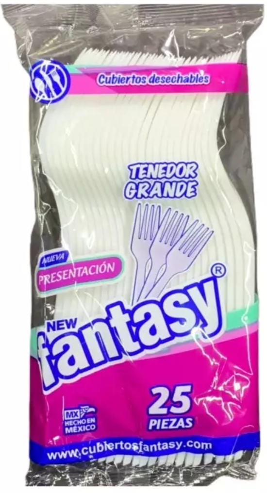 NEW FANTASY TENEDOR GRANDE 25 PIEZAS 