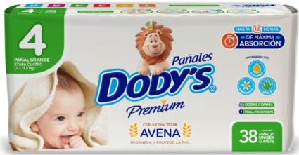 DODYS E4 38 PAÑALES
