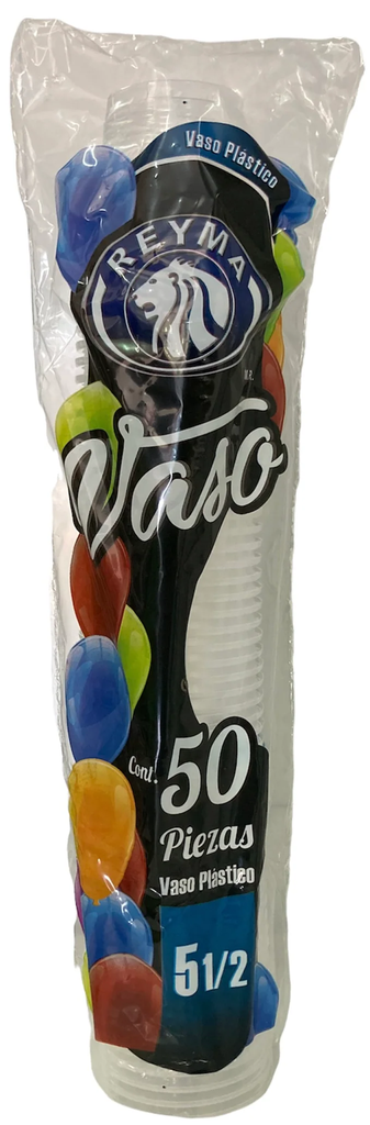 REYMA VASO PLASTICO 5-1/2 OZ 50 PIEZAS