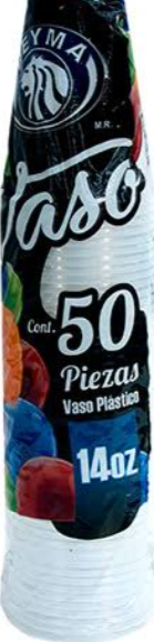 REYMA VASO PLASTICO 14 OZ 50 PIEZAS 