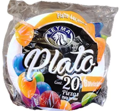 REYMA PLATO TERMICO #8 DIVISION 20 PIEZAS