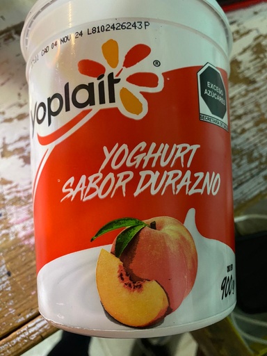 YOPLAIT YOGURT SABOR DURAZNO 900 G