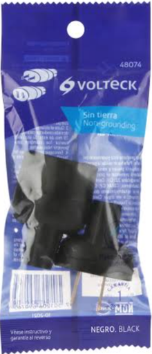 CLAVIJA Y CONTACTO DE PVC BOLSA CON 2 PIEZAS VOLTECK (48074)