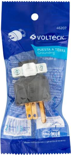 CLAVIJA INDUSTRIAL REFORZADA ATERRIZADA 2 POLOS+TIERRA VOLTECK (46207)