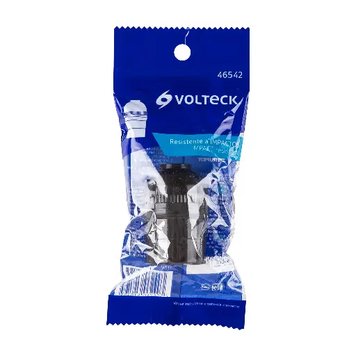 PORTALAMPARA DE POLICARBONATO SENCILLO VOLTECK (46542)
