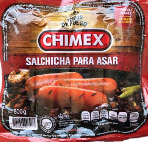 CHIMEX SALCHICHA PARA ASAR 800 G