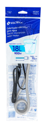CALENTADOR DE INMERSION P/AGUA #5 DE 18 L, 900 W, VOLTECK (46307)