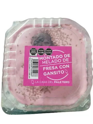 XLCP MONTADO DE HELADO DE FRESA CON GANSITO
