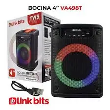 LINK BITS TWS BOCINA RADIO FM REPRODUCTOR 4"