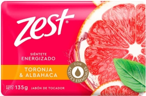 ZEST JABON TORONJA Y ALBAHACA 135 G 