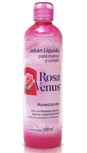 ROSA VENUS JABON LIQUIDO HUMECTANTE 500 ML (ROSA)