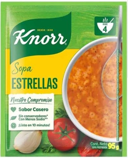 KNORR SOPA ESTRELLAS 95 G