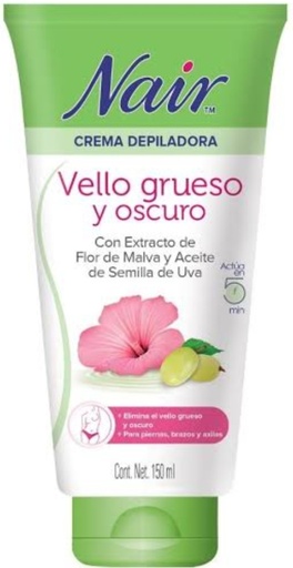 NAIR CREMA DEPILADORA VELLO GRUESO Y OSCURO 150 ML