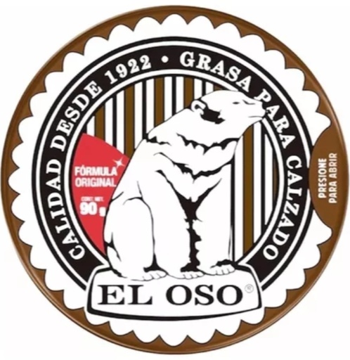 GRASA PARA CALZADO El OSO CAFE OSCURO 90 G