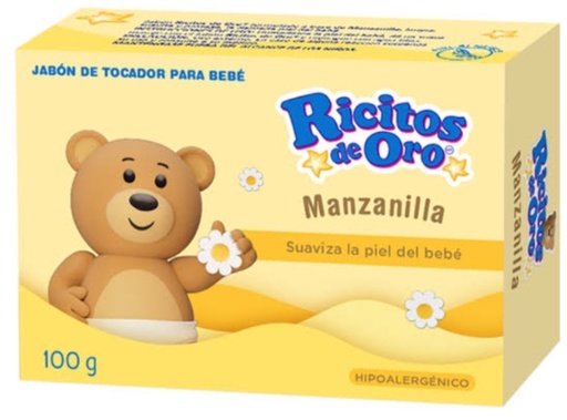JABON PARA BEBE RICITOS DE ORO MANZANILLA 100 G 