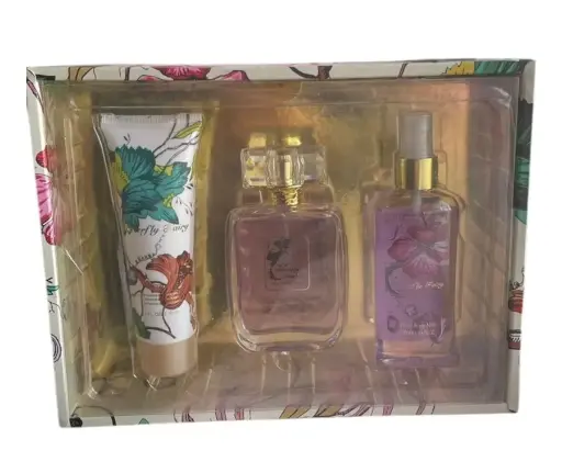 KIT 3 PIEZAS PERFUME CREMA Y BODY MUJER