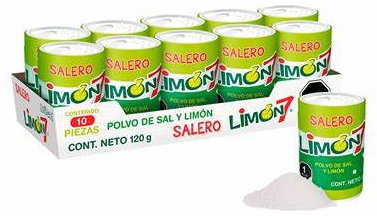SALERO LIMON 7 120 G / 10 PIEZAS