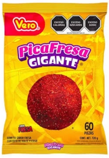 VERO PICAFRESA GIGANTE 720 G / 60 PIEZAS