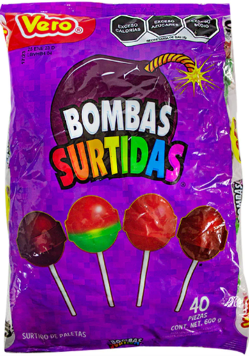 VERO BOMBAS SURTIDAS 40 PIEZAS 
