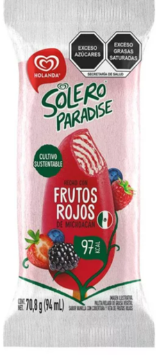 SOLERO PARADISE FRUTOS ROJOS 94 ML