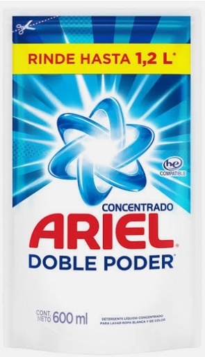 ARIEL DETERGENTE LIQUIDO 600 ML