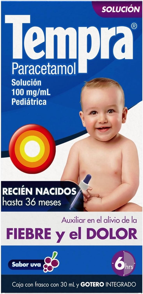 TEMPRA SOLUCION PEDIATRICA PARACETAMOL 100 MG/ML 30 ML | My Website