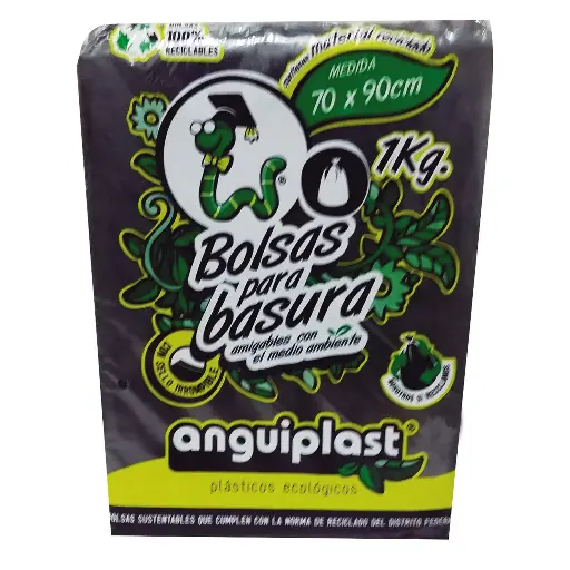 ANGUIPLAST BOLSAS PARA BASURA ECOLOGICAS 70 X 90 CM
