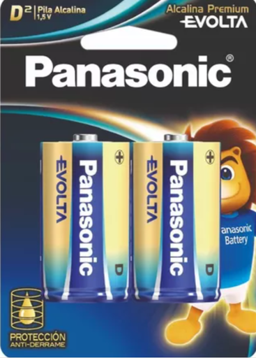 PANASONIC ALCALINA PREMIUM EVOLTA D2 (INDIVIDUAL)
