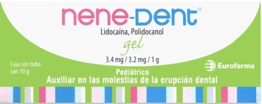 NENE-DENT LIDOCAINA 3.4 MG/POLIDOCANOL 3.2 MG 10 G