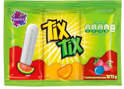 TIX TIX CHUPA BARRITA 12 G