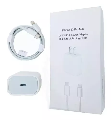 CARGADOR IPHONE 13 PRO MAX 20W USB A LIGHTNING