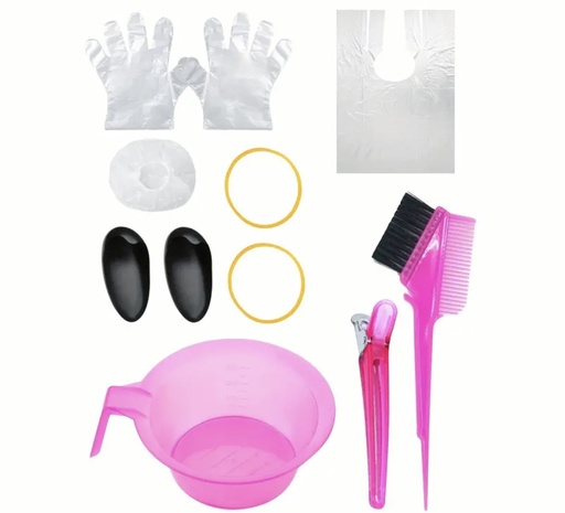 KIT PARA PINTAR EL CABELLO COLOR ROSA