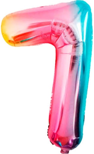 ANAGRAM GLOBO NUMERO-7 35" TORNASOL 