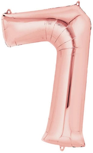 ANAGRAM GLOBO NUMERO-7 34" ROSA
