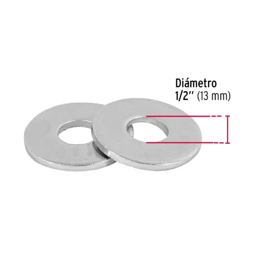GUASA/ARANDELA PLANA 1/2" (GU5)