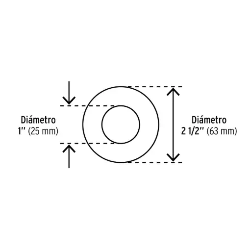 GUASA/ARANDELA PLANA 1" (GU1)