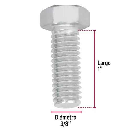 TORNILLO 3/8" X 1" (TO8)