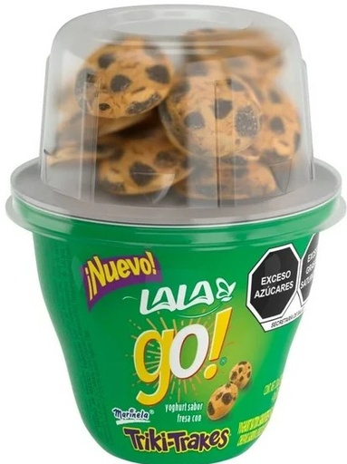 LALA GO! SABOR FRESA CON TRIKI-TRAKES 130 G